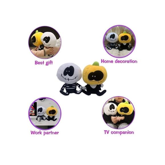 2x Friday Night Funkin Merch Plush Toy Skid and Pump Plushies 7.8 in - Picture 6 of 6